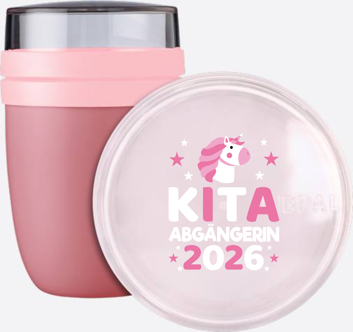 Personalisierte Einhorn Tasse: Kita Abgängerin 2026 - Vivid Mauve