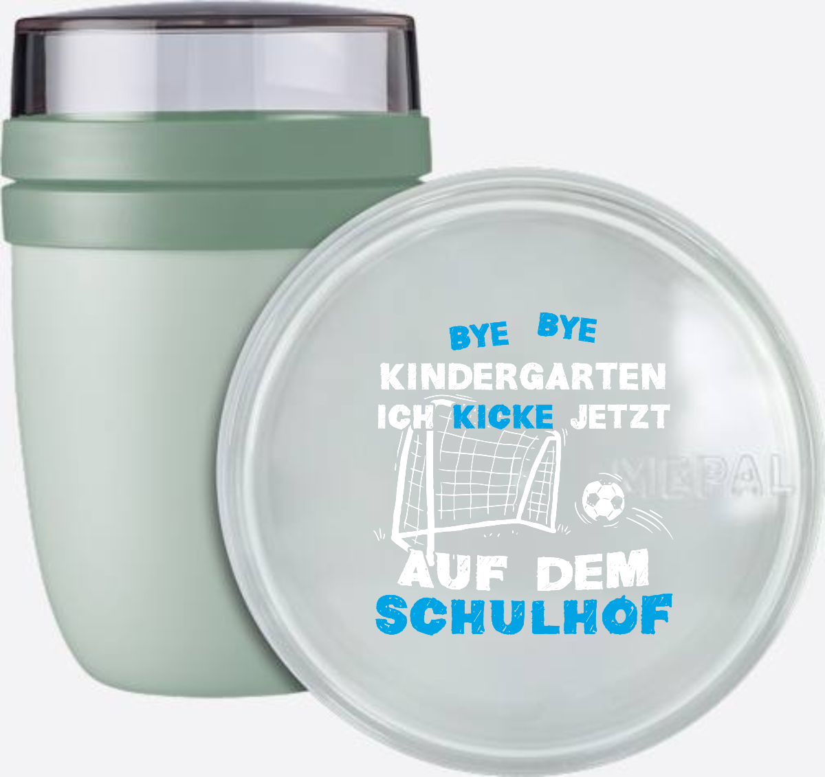 Personalisierte Tasse Einschulung – Bye Bye Kindergarten Fußball - Nordic Sage