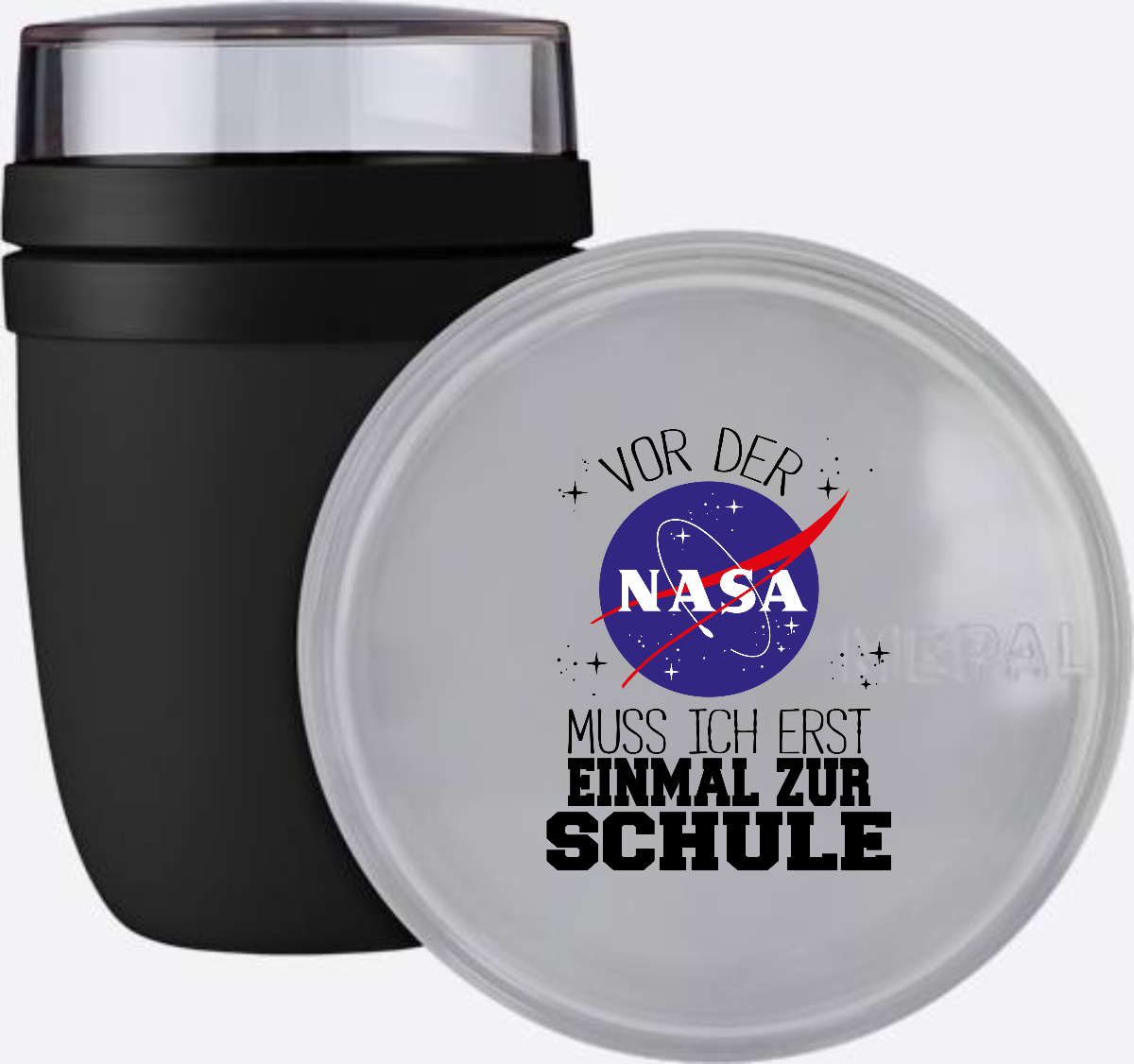 Personalisierte Tasse Einschulung – Vor der NASA zur Schule - Nordic Black