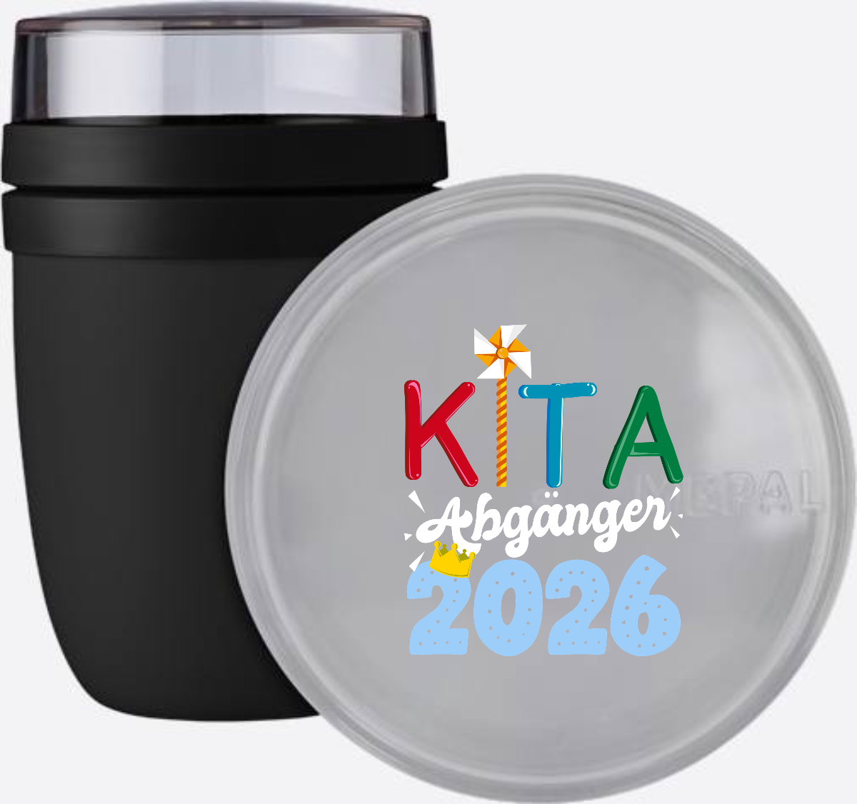 Personalisierte Tasse Kita Abgänger 2026 – Geschenk zur Einschulung - Nordic Black