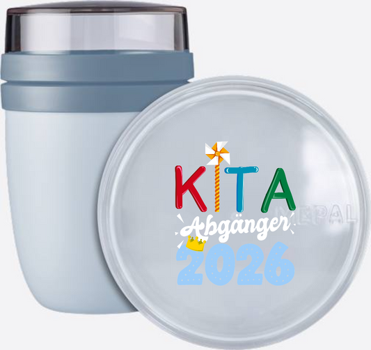 Personalisierte Tasse Kita Abgänger 2026 – Geschenk zur Einschulung - Nordic Blue