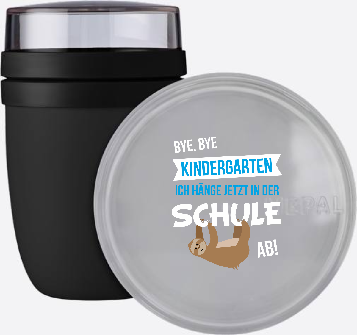 Personalisierte Tasse zur Einschulung – Bye Bye Kindergarten - Nordic Black