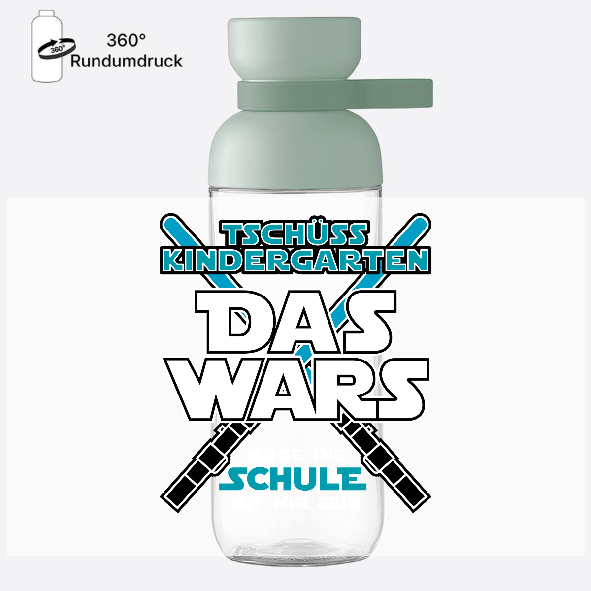 Personalisierte Trinkflasche Einschulung – Das Wars Kindergarten - Nordic Sage