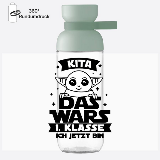 Personalisierte Trinkflasche Einschulung - Kita Das Wars - Nordic Sage