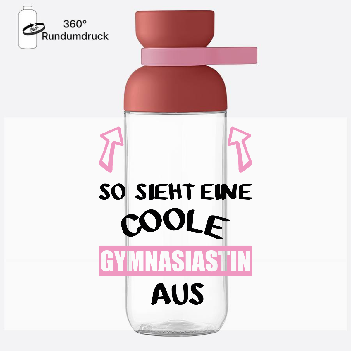 Personalisierte Trinkflasche: So sieht eine coole Gymnasiastin aus - Vivid Mauve