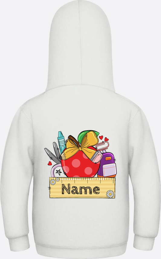 Personalisierter Hoodie zur Einschulung – Geschenk mit Namen - Ash