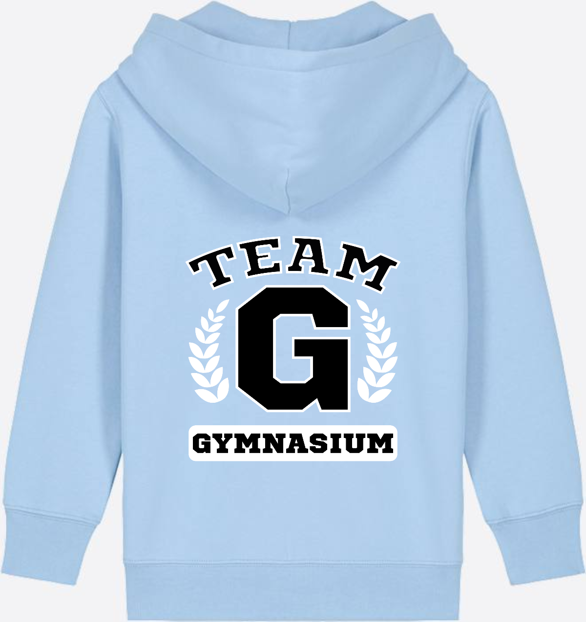Personalisierter Zip-Hoodie Team Gymnasium zum Schulstart - Blue Soul