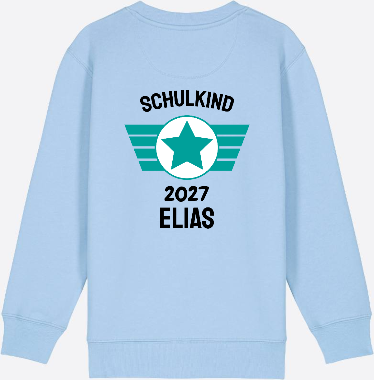 Personalisiertes Schulkind Sweatshirt zur Einschulung - Blue Soul
