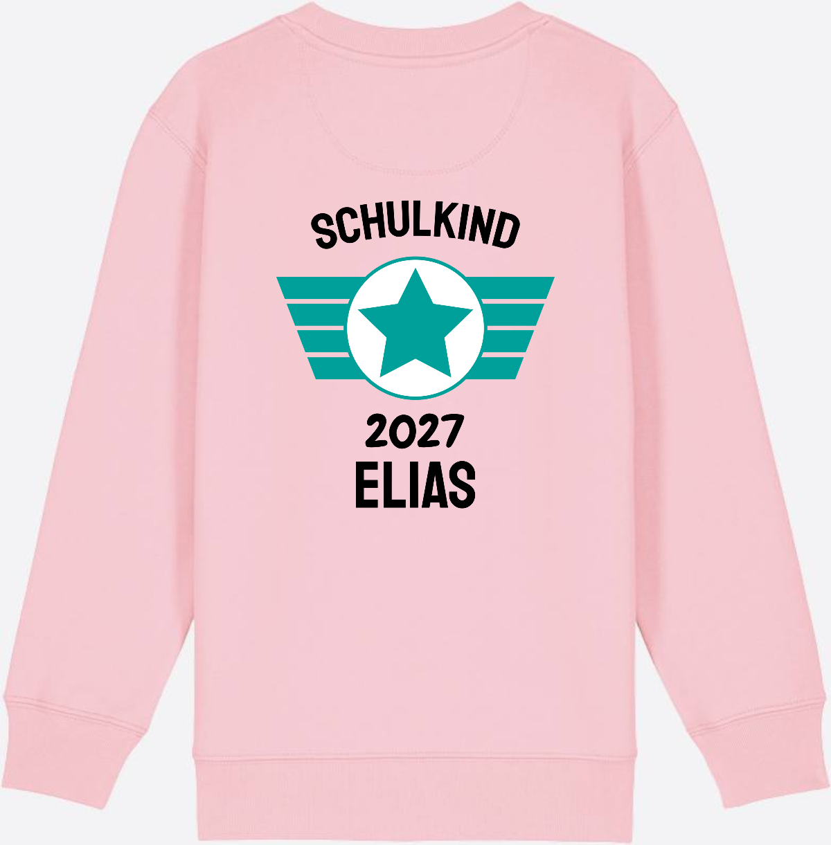 Personalisiertes Schulkind Sweatshirt zur Einschulung - Cotton Pink