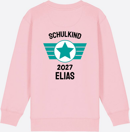 Personalisiertes Schulkind Sweatshirt zur Einschulung - Cotton Pink