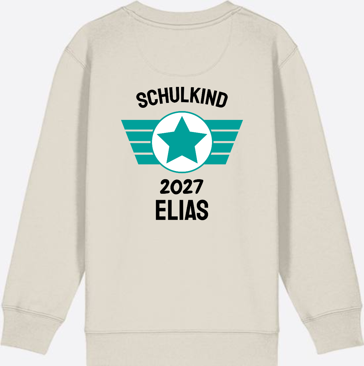 Personalisiertes Schulkind Sweatshirt zur Einschulung - Eco Heather