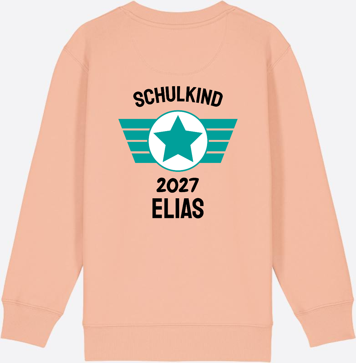 Personalisiertes Schulkind Sweatshirt zur Einschulung - Fraiche Peche