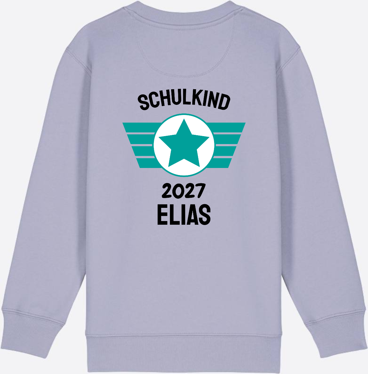 Personalisiertes Schulkind Sweatshirt zur Einschulung - Lavender