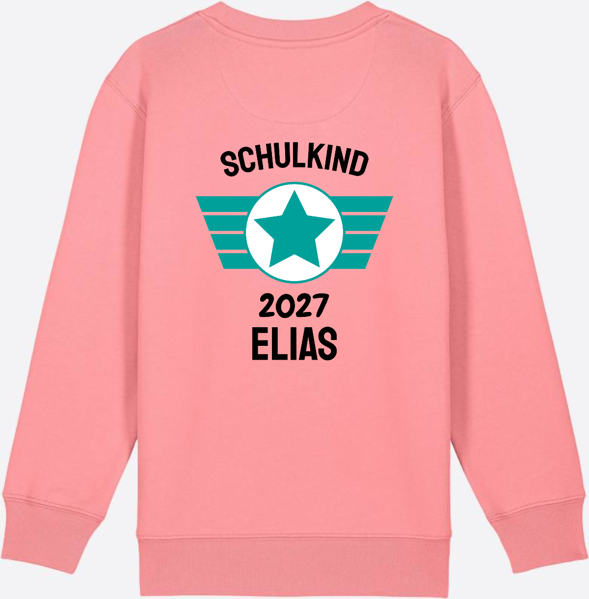 Personalisiertes Schulkind Sweatshirt zur Einschulung - Pink Joy