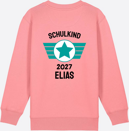Personalisiertes Schulkind Sweatshirt zur Einschulung - Pink Joy