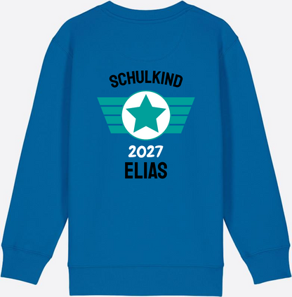 Personalisiertes Schulkind Sweatshirt zur Einschulung - Royal Blue