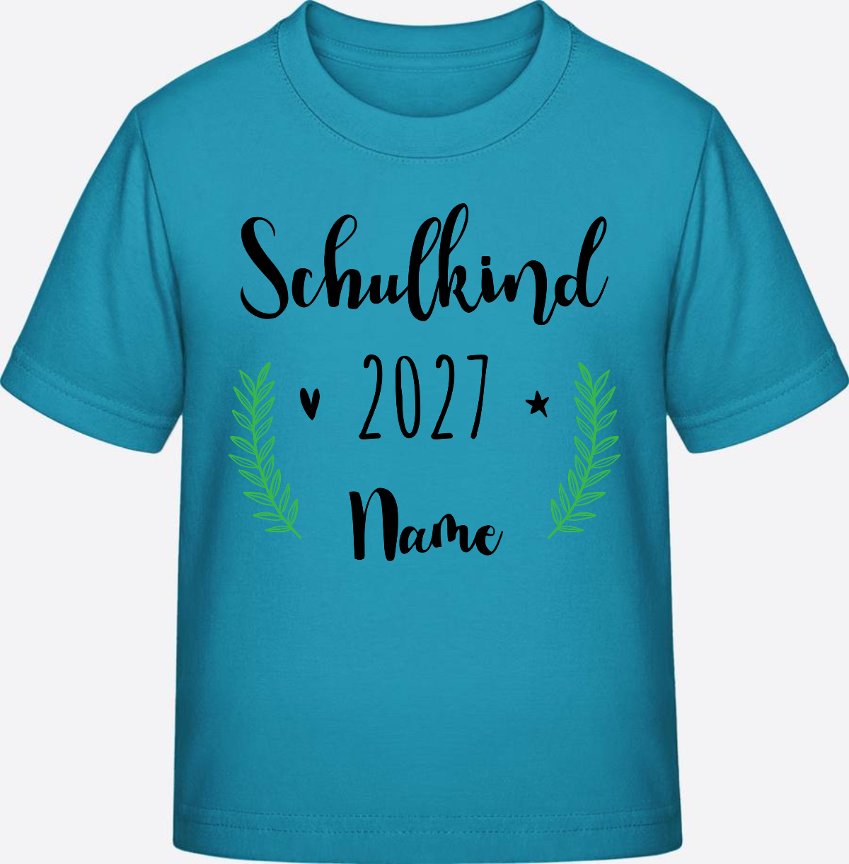 Personalisiertes Schulkind T-Shirt mit Namen zur Einschulung - Swimming Pool