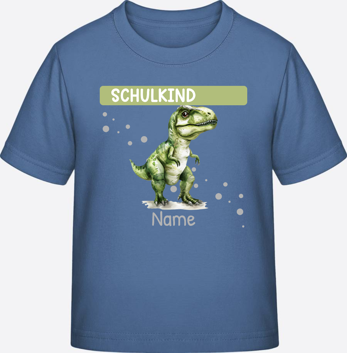 Personalisiertes T-Shirt zur Einschulung – Geschenk zum Schulstart - Bright Blue