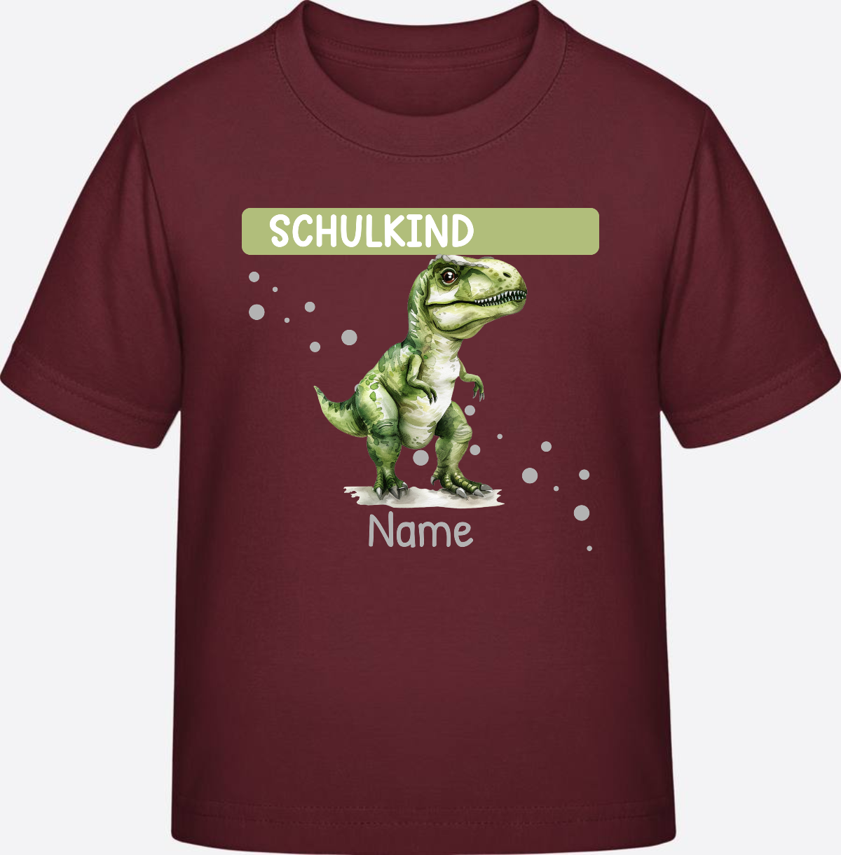 Personalisiertes T-Shirt zur Einschulung – Geschenk zum Schulstart - Burgundy