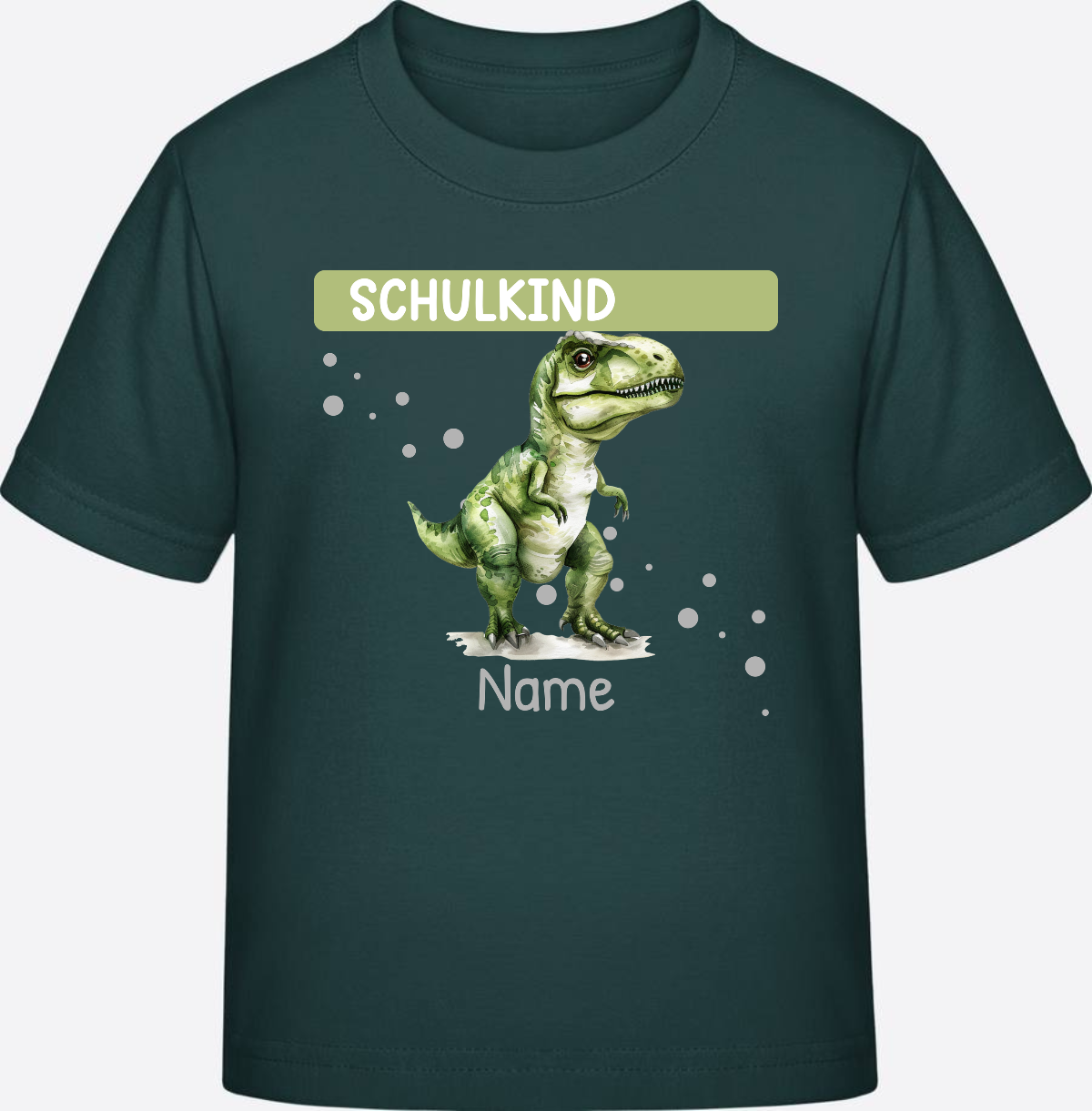 Personalisiertes T-Shirt zur Einschulung – Geschenk zum Schulstart - Glazed Green