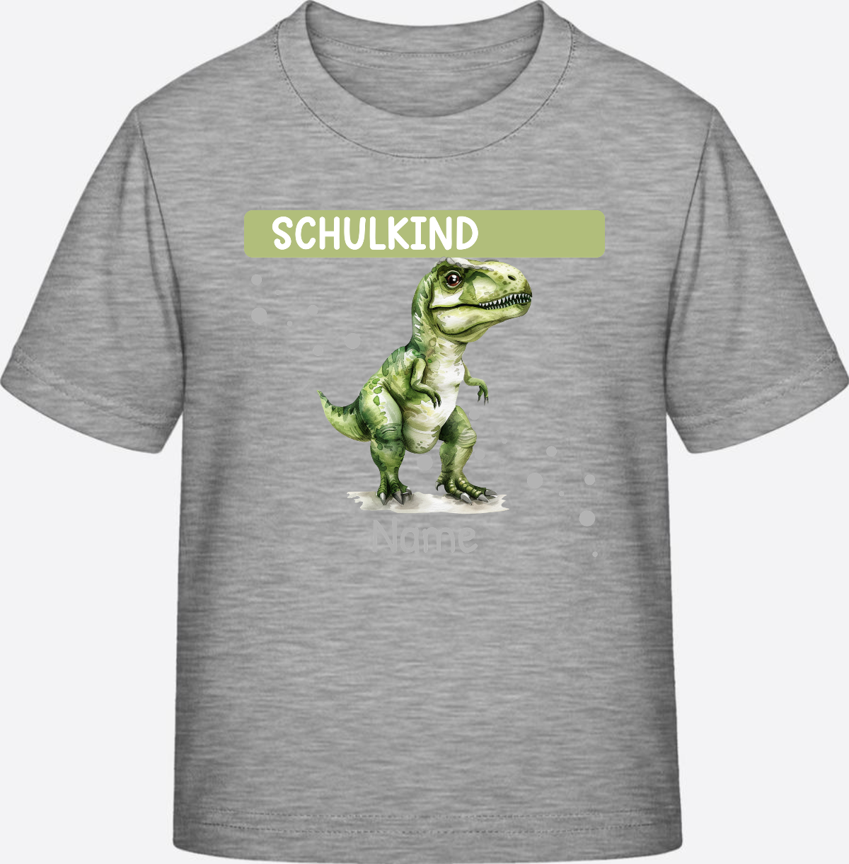 Personalisiertes T-Shirt zur Einschulung – Geschenk zum Schulstart - Heather Grey
