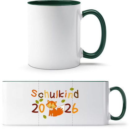 Tasse Einschulung Fuchs – Schulkind 2026 Geschenk