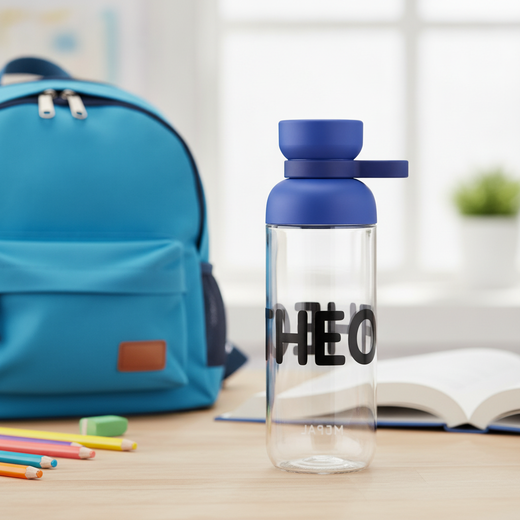 Trinkflasche Einschulung mit Namen "Theo" – Mepal Ellipse 500 ml