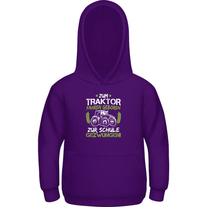 Kinder Hoodie Einschulung Traktor – Zum Traktor fahren geboren