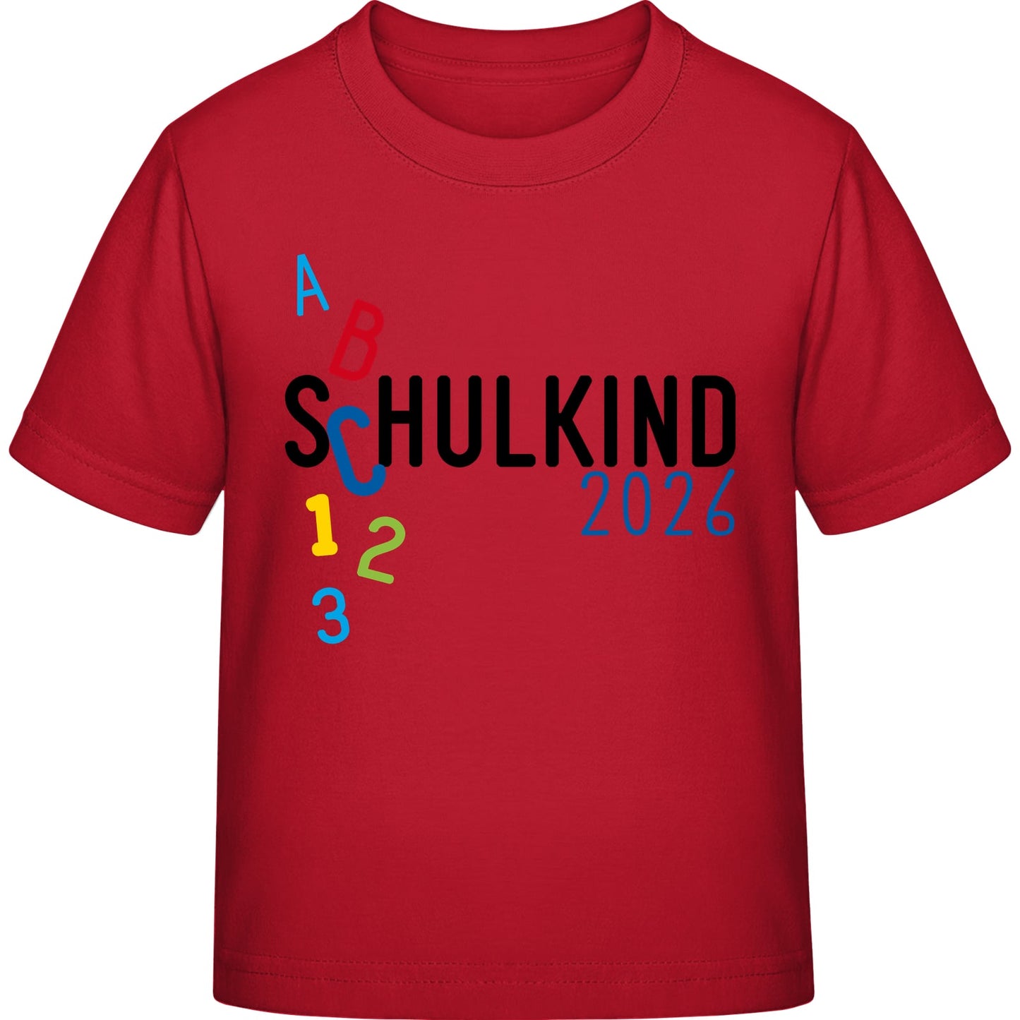 Kinder T-Shirt Einschulung ABC Schulkind 2026 – Schulstart-Geschenk