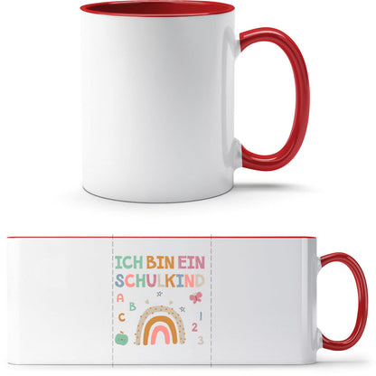 Tasse Einschulung Schulkind Regenbogen – Ich bin ein Schulkind
