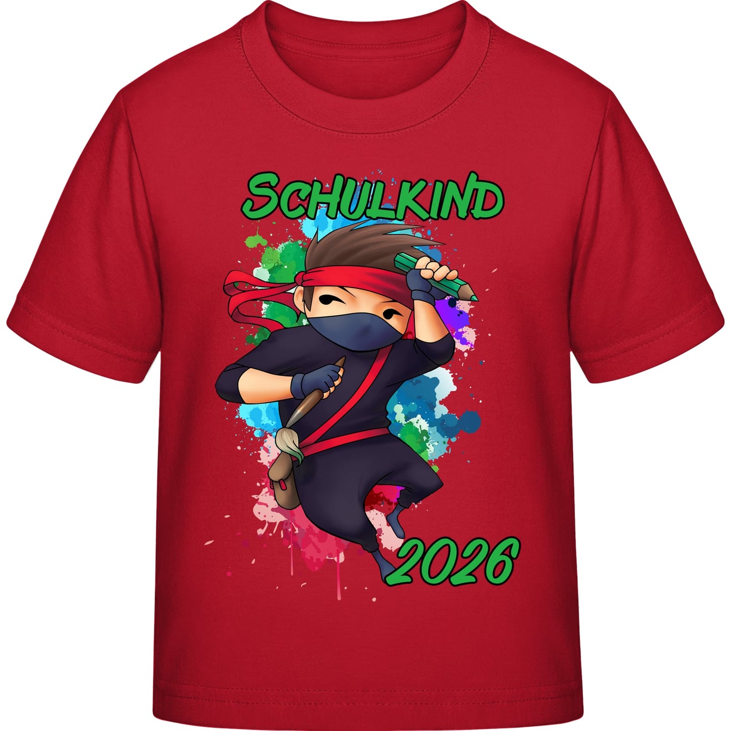 Kinder T-Shirt Einschulung Ninja Junge – Schulkind 2026