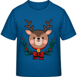 Kinder T-Shirt Weihnachten Rentier – Niedliches Kranz-Motiv