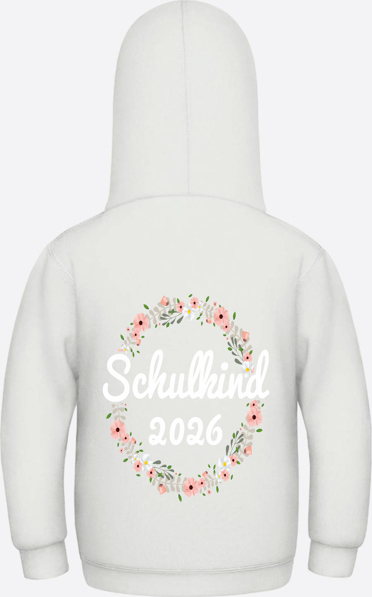 Schulkind 2026 Hoodie – Personalisiert mit Namen zur Einschulung - Ash