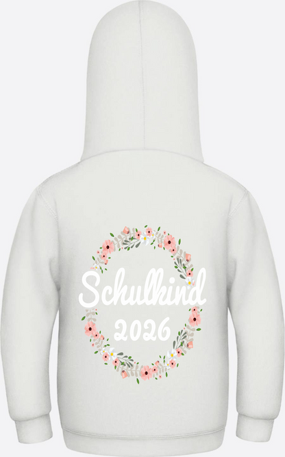 Schulkind 2026 Hoodie – Personalisiert mit Namen zur Einschulung - Ash