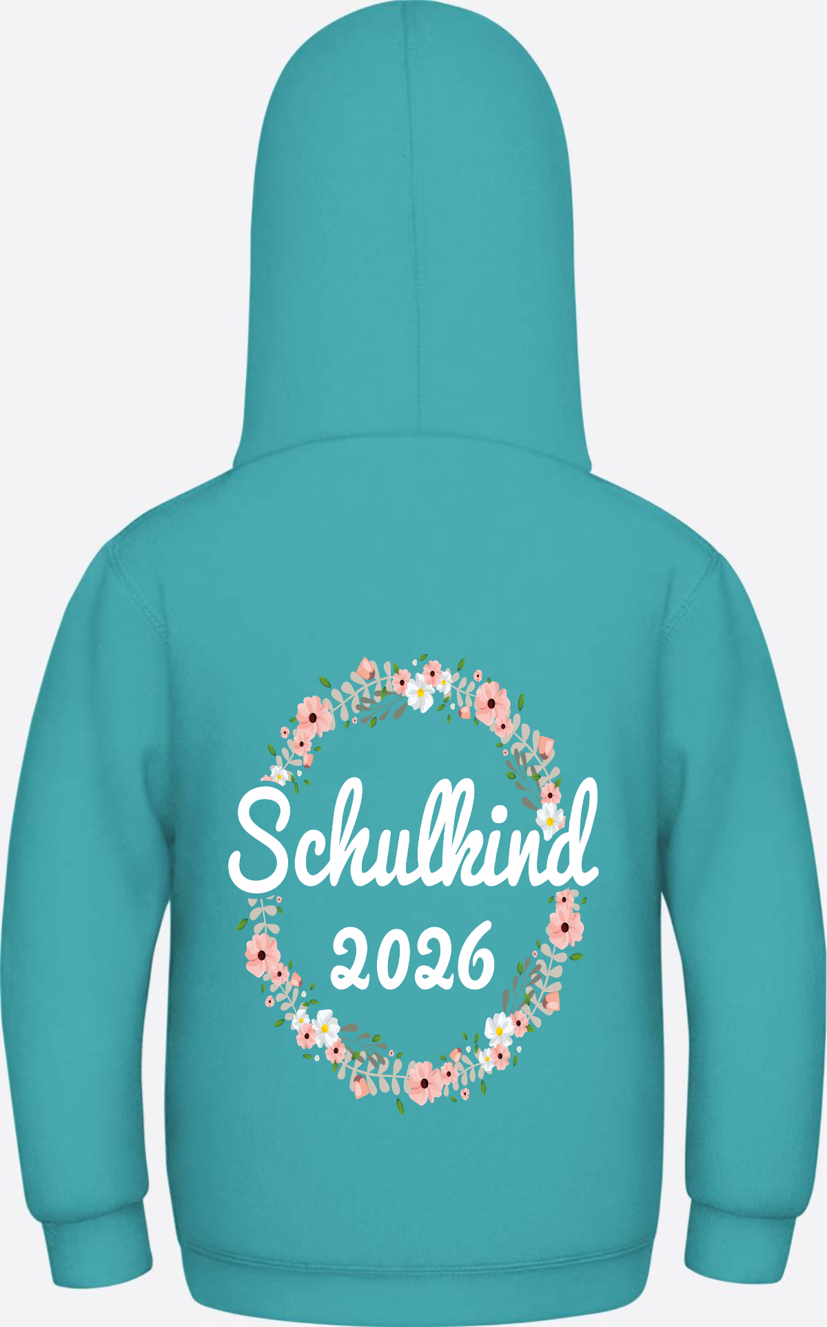 Schulkind 2026 Hoodie – Personalisiert mit Namen zur Einschulung - Hawaiian Blue
