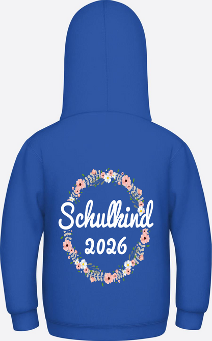Schulkind 2026 Hoodie – Personalisiert mit Namen zur Einschulung - Royal Blue