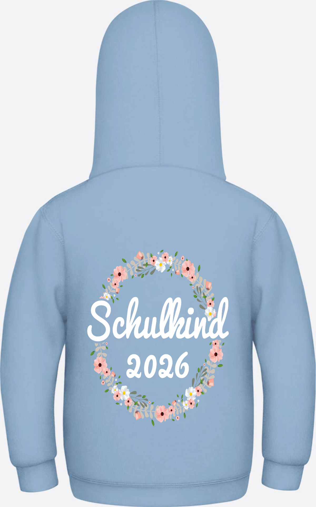 Schulkind 2026 Hoodie – Personalisiert mit Namen zur Einschulung - Sky Blue