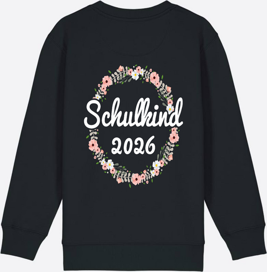 Schulkind 2026 Sweatshirt – Personalisiert zur Einschulung - Black