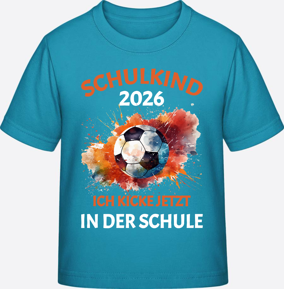 Schulkind 2026 T-Shirt: Ich kicke jetzt in der Schule - Swimming Pool