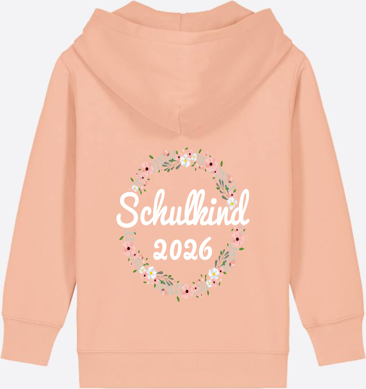 Schulkind 2026 Zip-Hoodie – Personalisiert zur Einschulung - Fraiche Peche