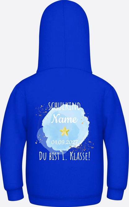 Schulkind Hoodie „Du bist erste Klasse“ personalisiert - Bright Royal
