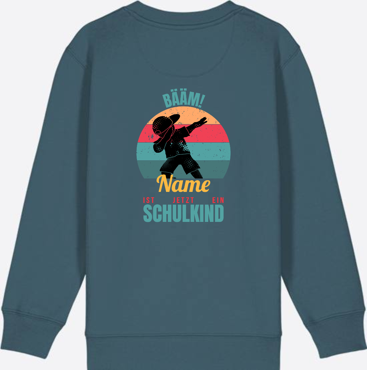 Schulkind Sweatshirt BÄÄM mit Name – Einschulung Junge - Stargazer