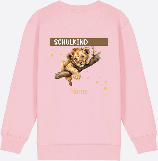 Schulkind Sweatshirt mit Namen - Geschenkidee zur Einschulung - Cotton Pink