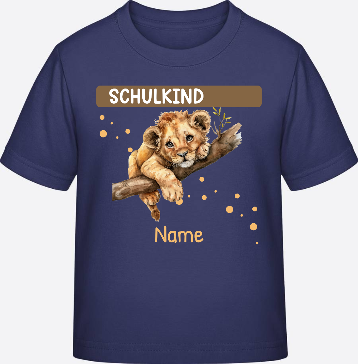 Schulkind T-Shirt mit Namen – Geschenkidee zur Einschulung - Indigo