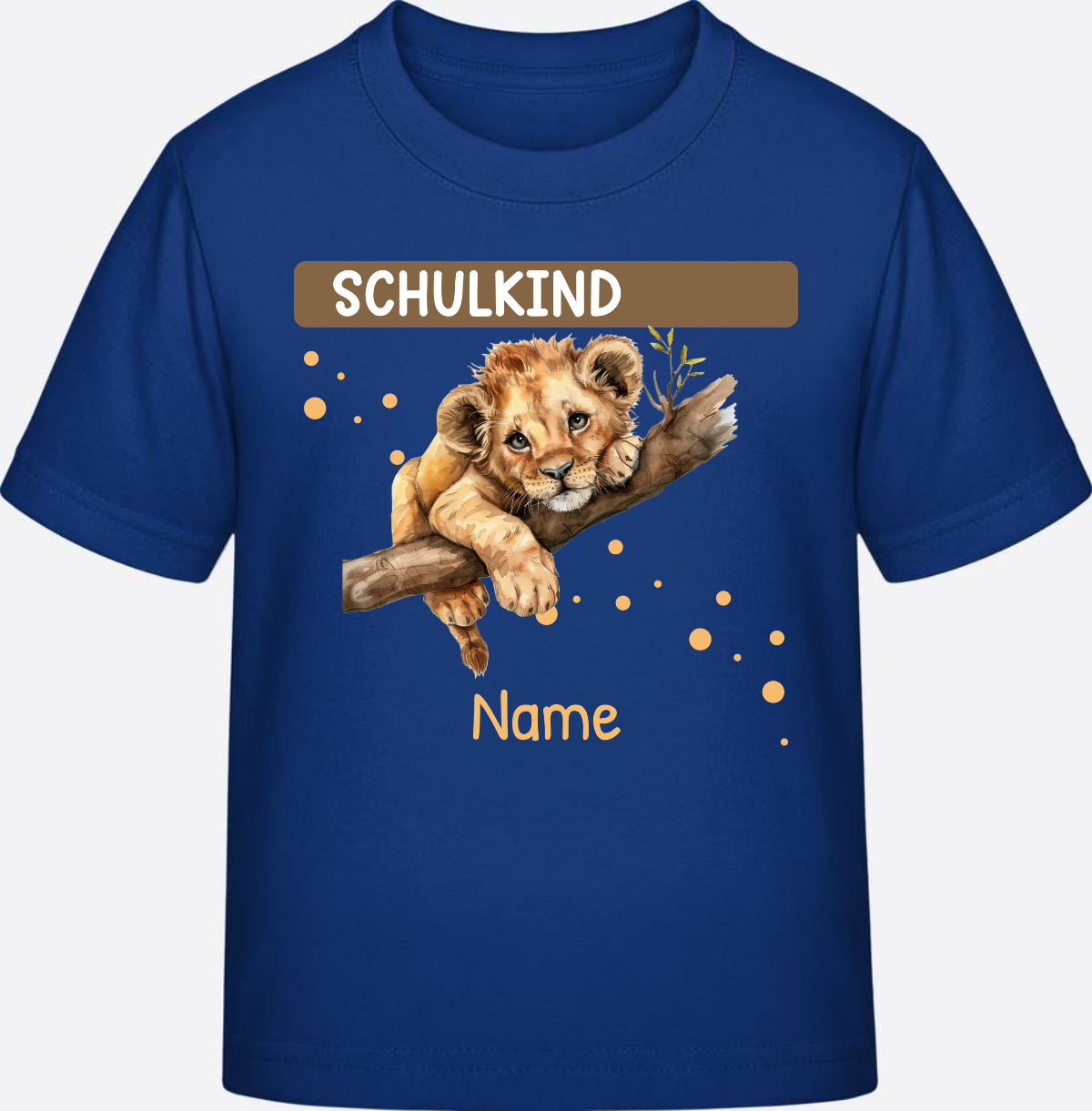 Schulkind T-Shirt mit Namen – Geschenkidee zur Einschulung - Royal