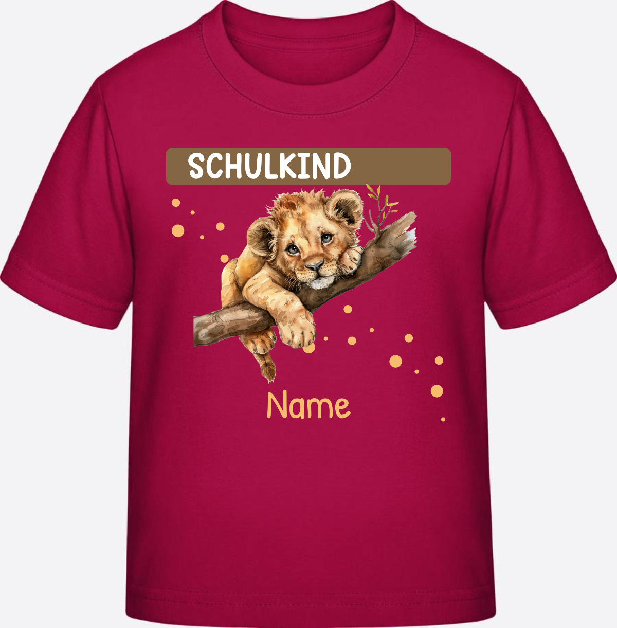 Schulkind T-Shirt mit Namen – Geschenkidee zur Einschulung - Sorbet