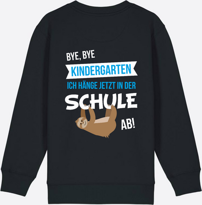 Sweatshirt "Bye Bye Kindergarten" – Personalisiert zur Einschulung - Black
