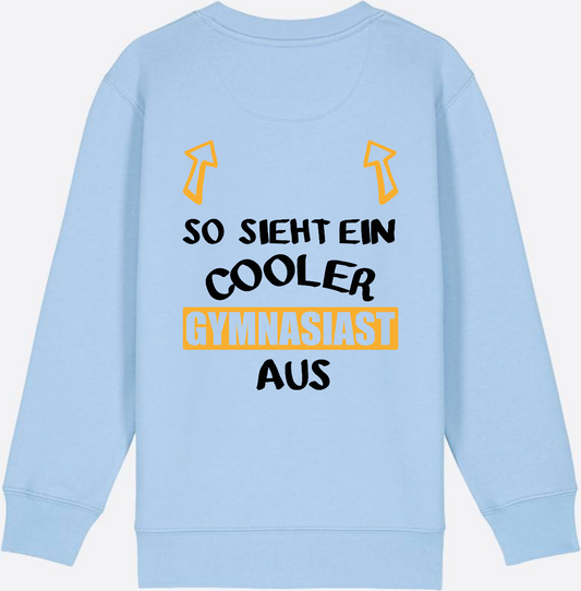 Sweatshirt "Cooler Gymnasiast" – mit Name personalisiert - Blue Soul