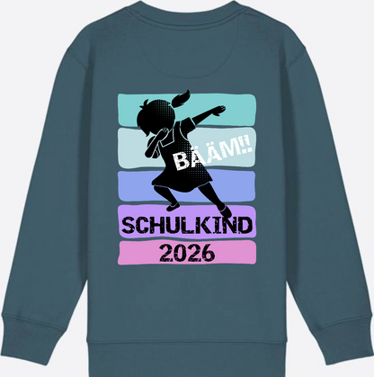 Sweatshirt Einschulung 2026 Mädchen: Bääm!! Schulkind - Stargazer