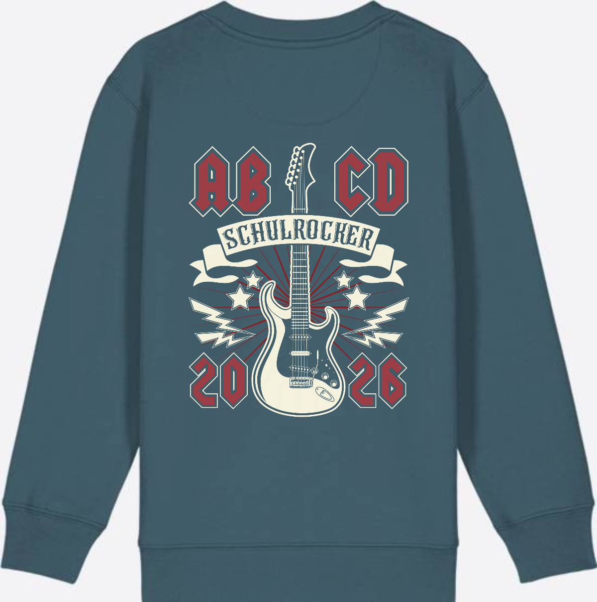 Sweatshirt Einschulung: ABCD Schulrocker mit Name - Stargazer